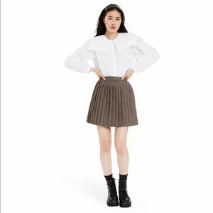Sandy Liang x Target Pleated Checkered Skirt